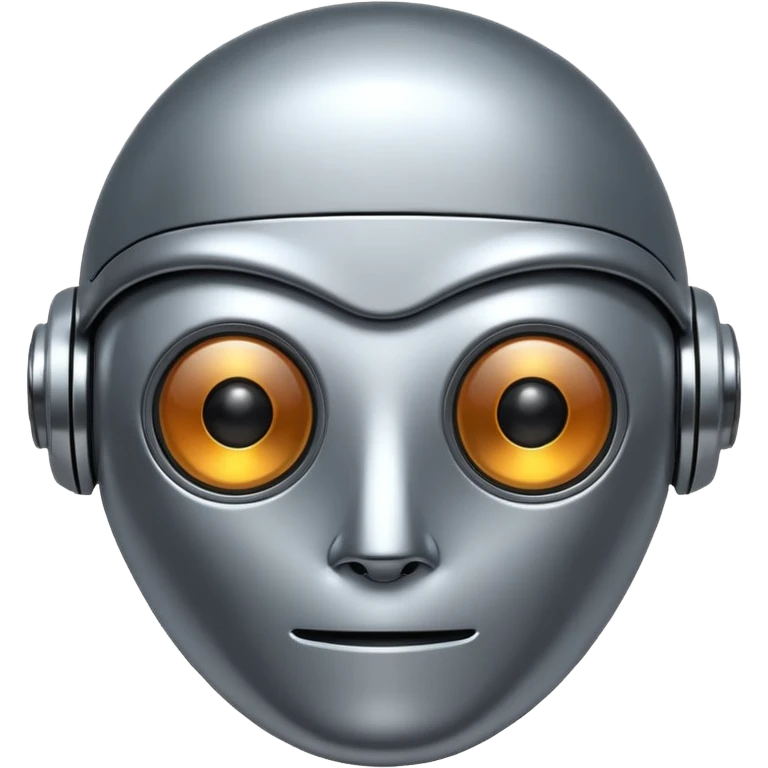 round one-eye robot emoji