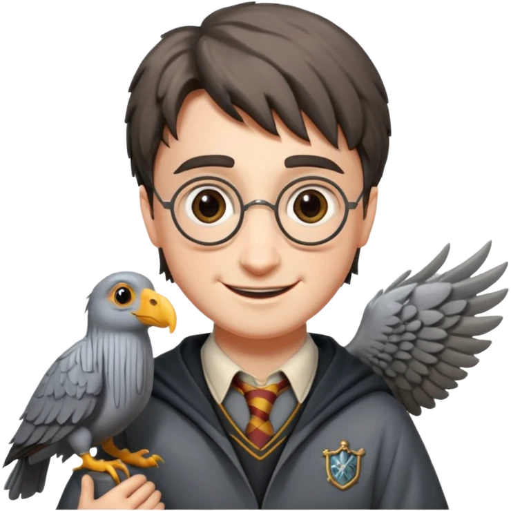 buckbeak and harry potter emoji