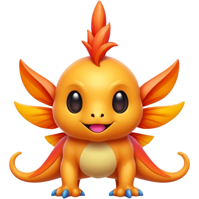 Randomly-colored colorful Fakémon-creature emoji
