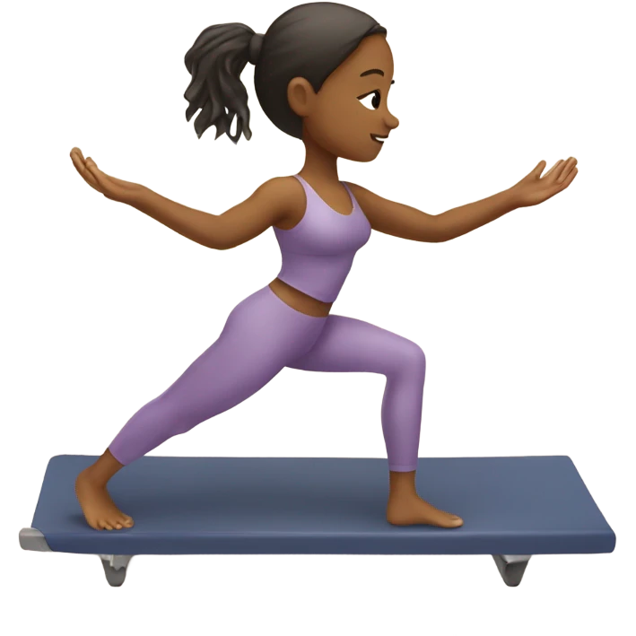 girl doing Pilates  emoji