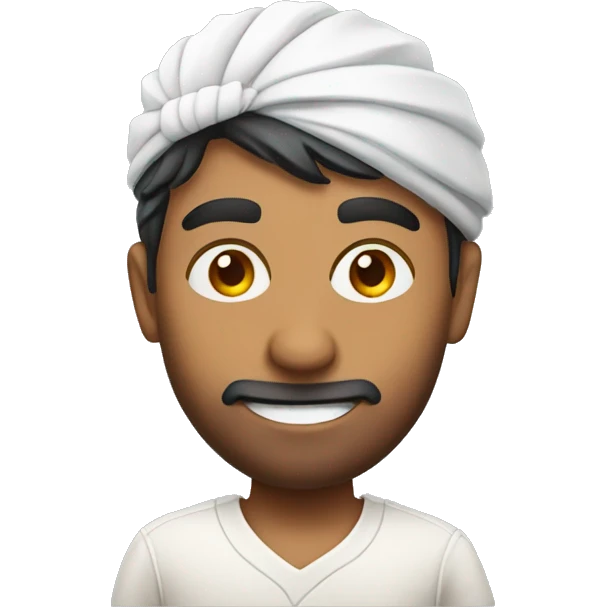 Indian guy playing cricket emoji