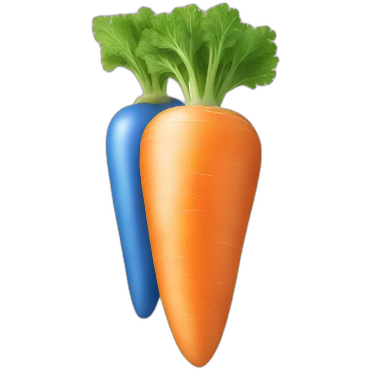 blue carrot emoji