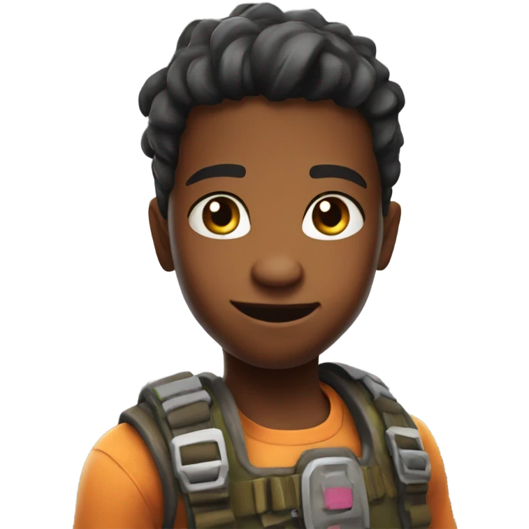 Kid play fortnite emoji