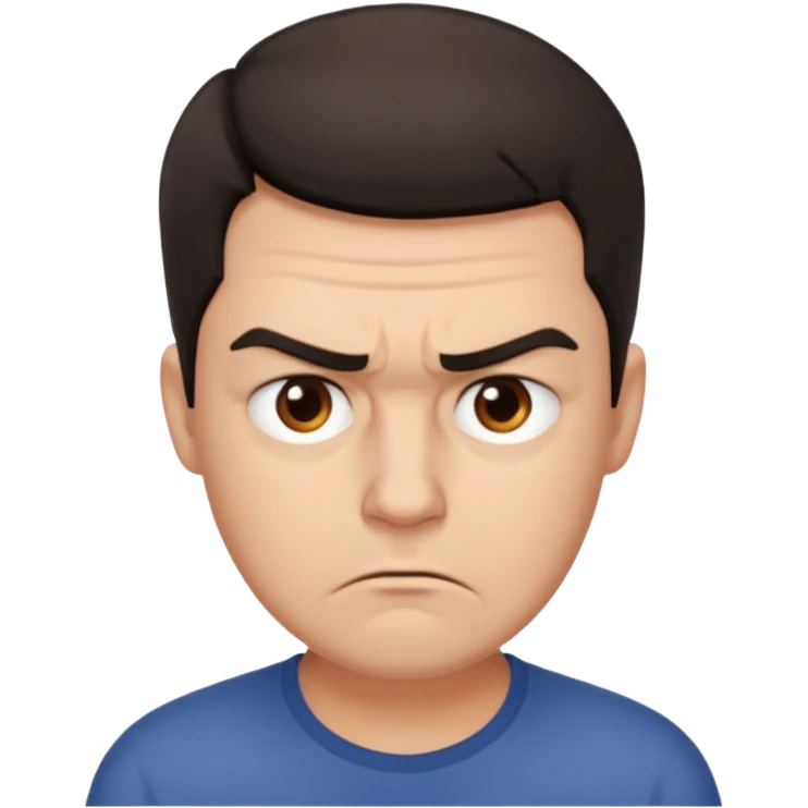 man frustrated emoji
