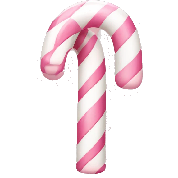 Light Pink candy cane emoji