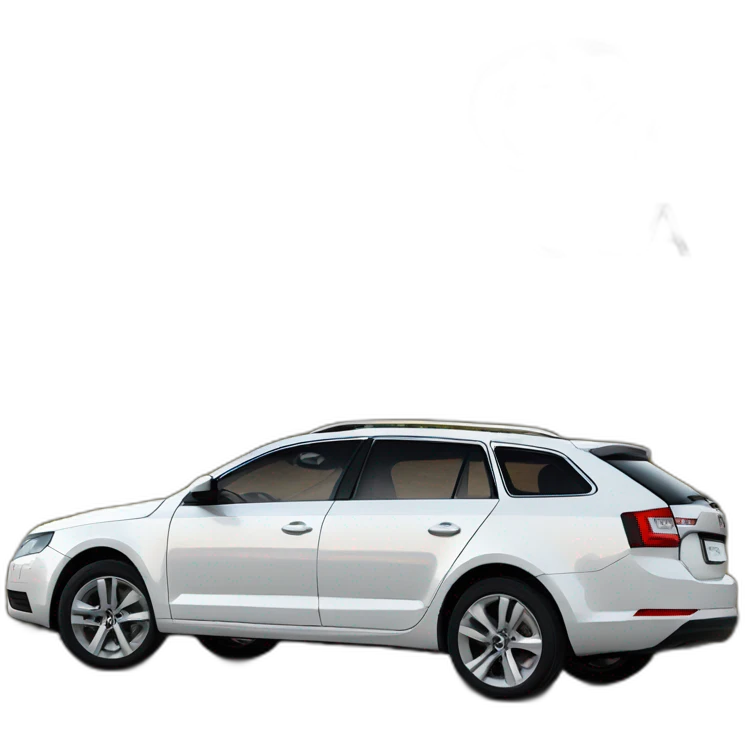Škoda Octavia5 white emoji
