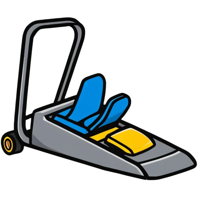 foot pressing brake pedal in car emoji