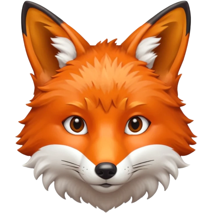 realistic fox head emoji
