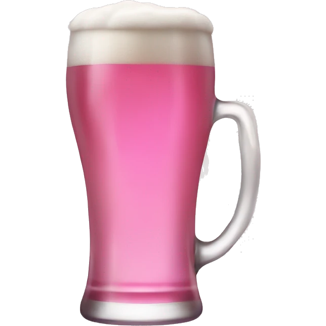 Pink beer  emoji