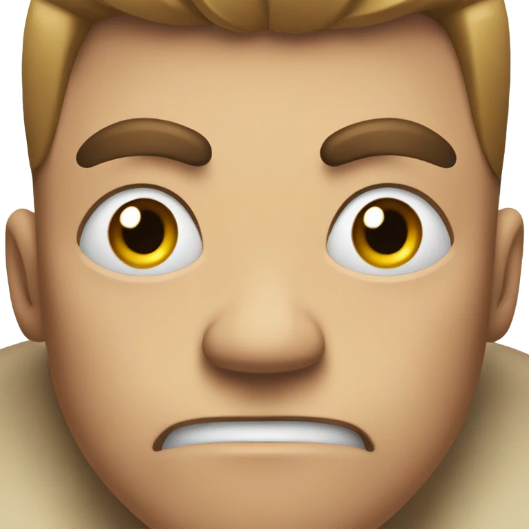 Mad face emoji