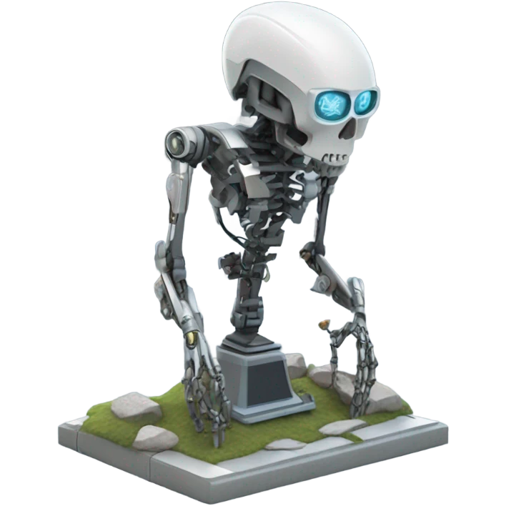 Cyborg grave emoji