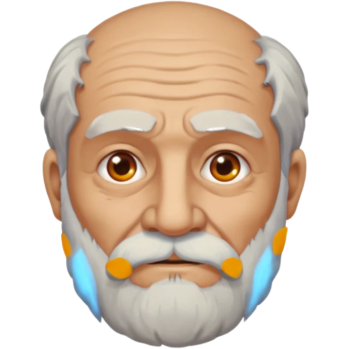 old man ancient greek with grey beard emoji