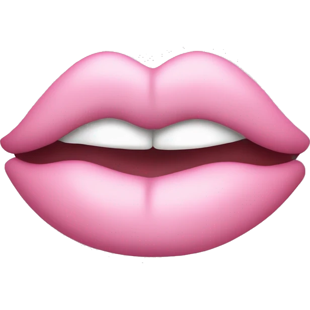 Light Pink kiss emoji