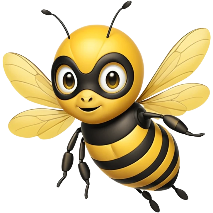 Superhero bee emoji