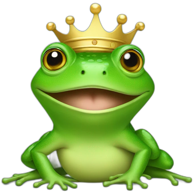 queen of frogs doing sports emoji