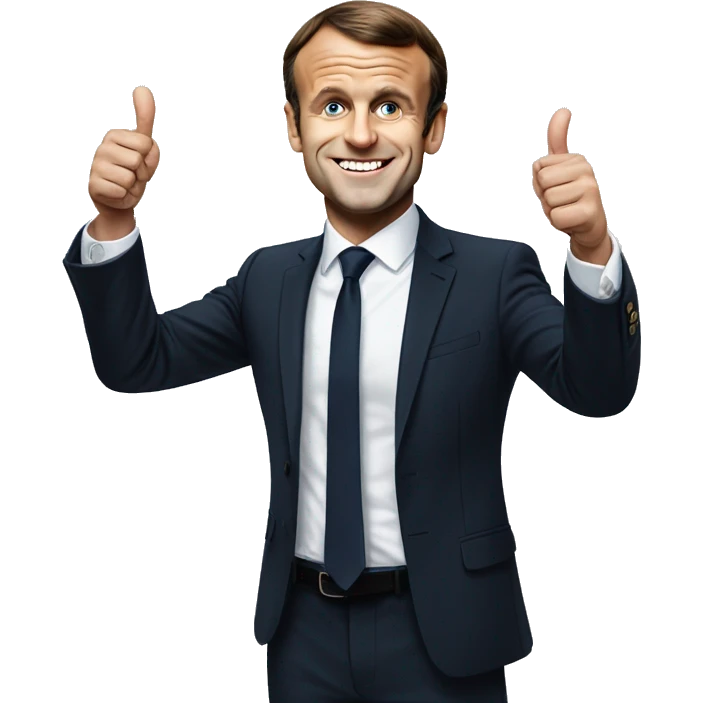 Emmanuel Macron thumbs up emoji