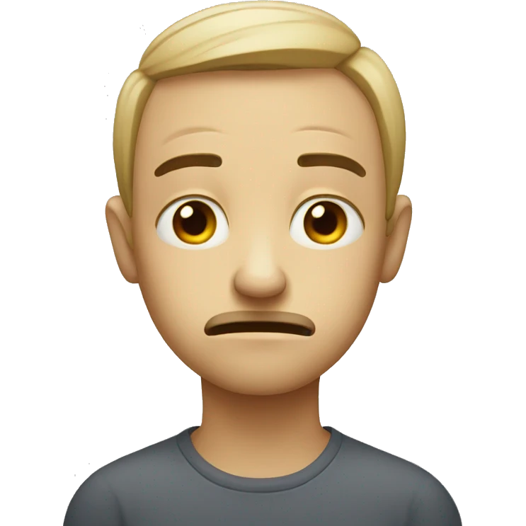 Sad face emoji