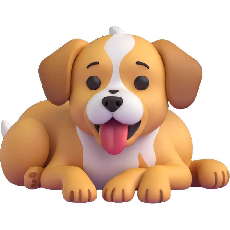 crying dog emoji