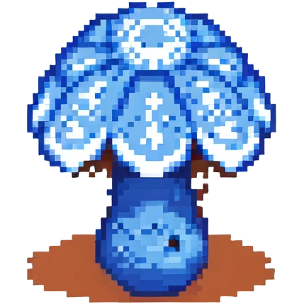 blue mushroom emoji