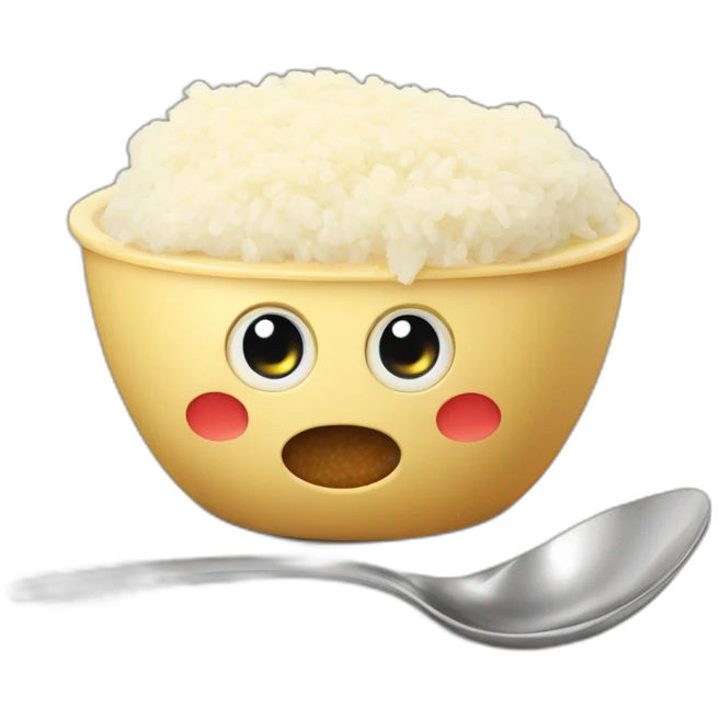 robotic rice pudding emoji
