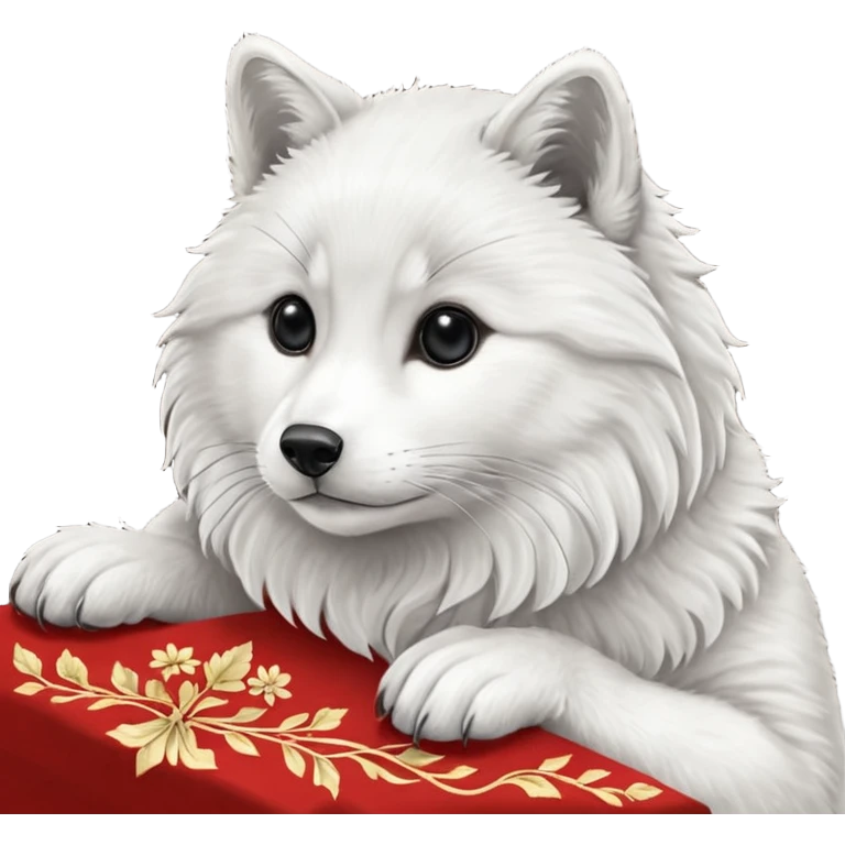 Собака русский кокер спаниель черно-белого цвета emoji