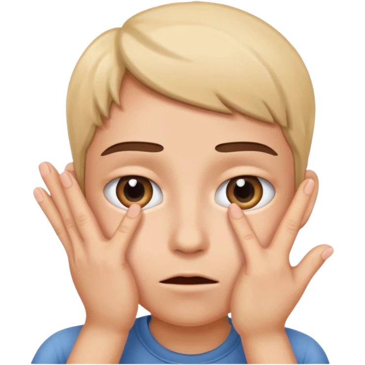 Peeking eyes through fingers emoji