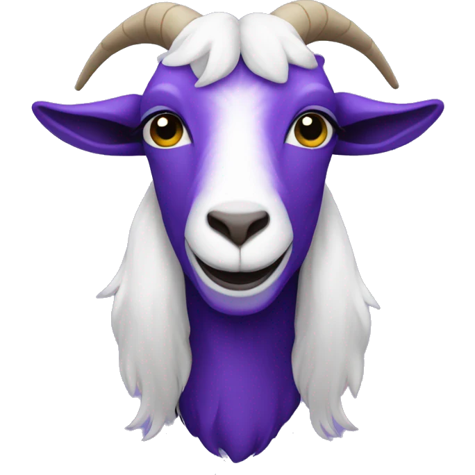 All purple goat emoji