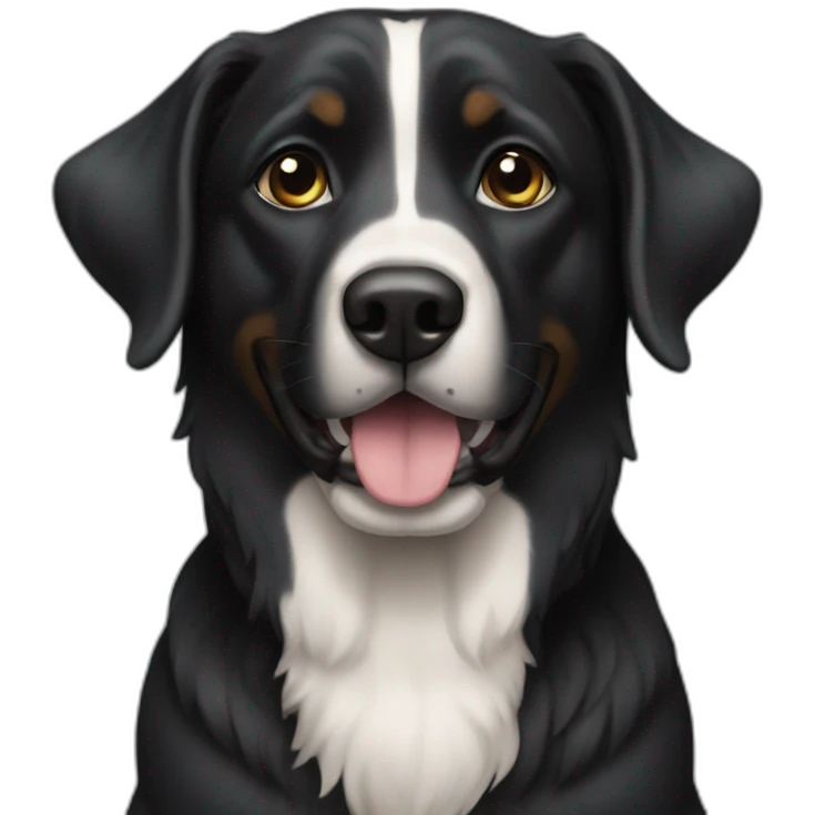Perro negro emoji