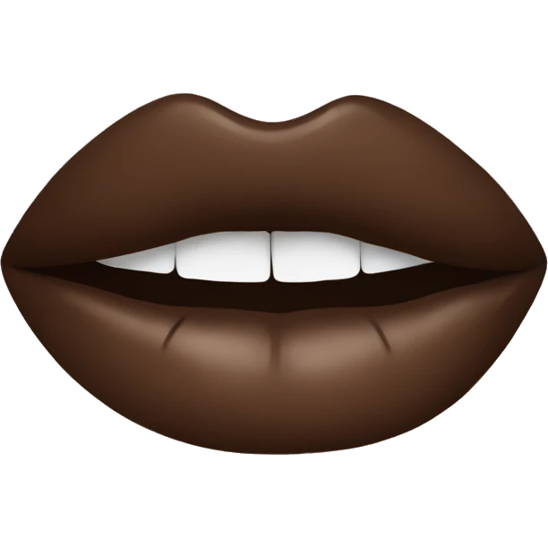brown lipstick emoji
