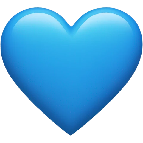 blue heart emoji