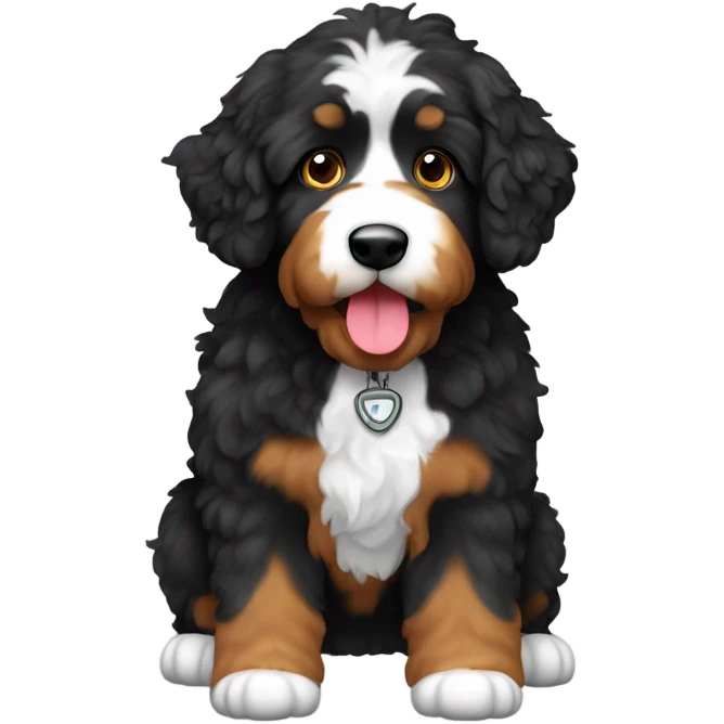 Bernedoodle Hiking emoji