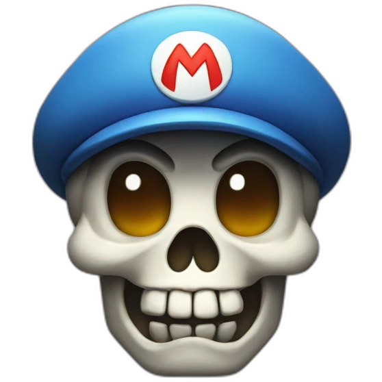 super mario skull emoji