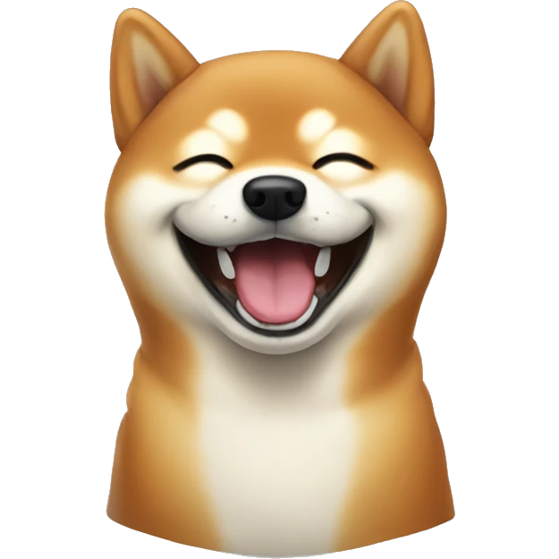 laughing shiba inu emoji