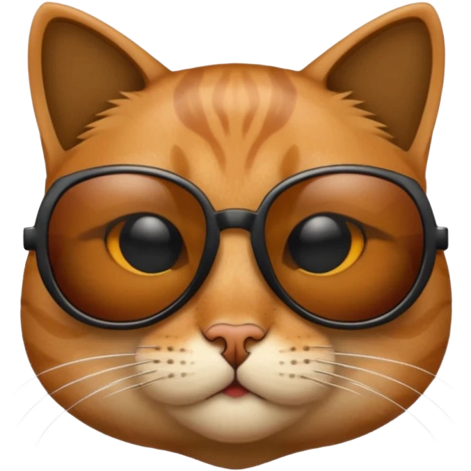 Cat wearing sunglasses emoji