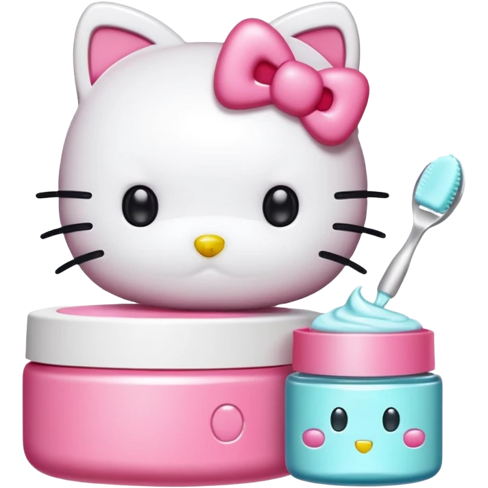 hello kitty skincare emoji