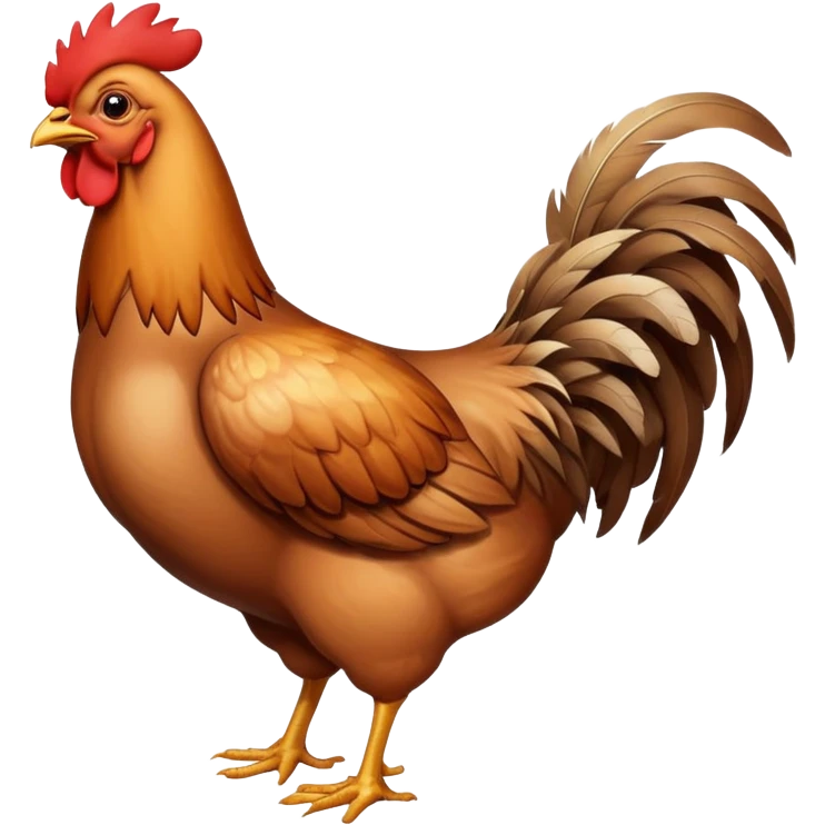 Chicken with a butt emoji
