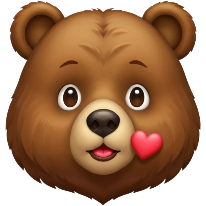 bear send smack lips emoji