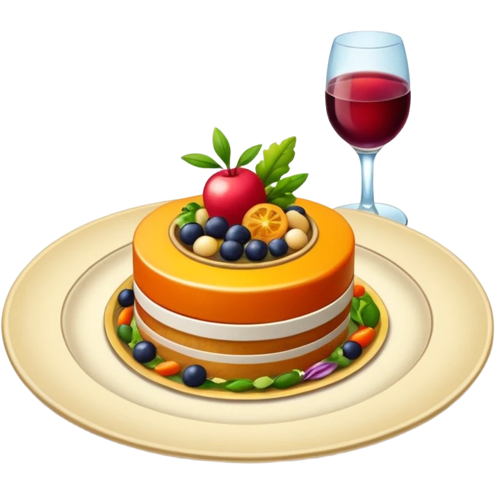 fancy fine dining meal emoji