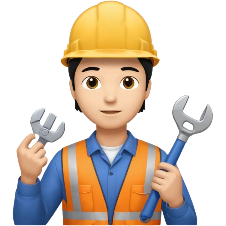 Electricity power man employer at work with black hair emoji