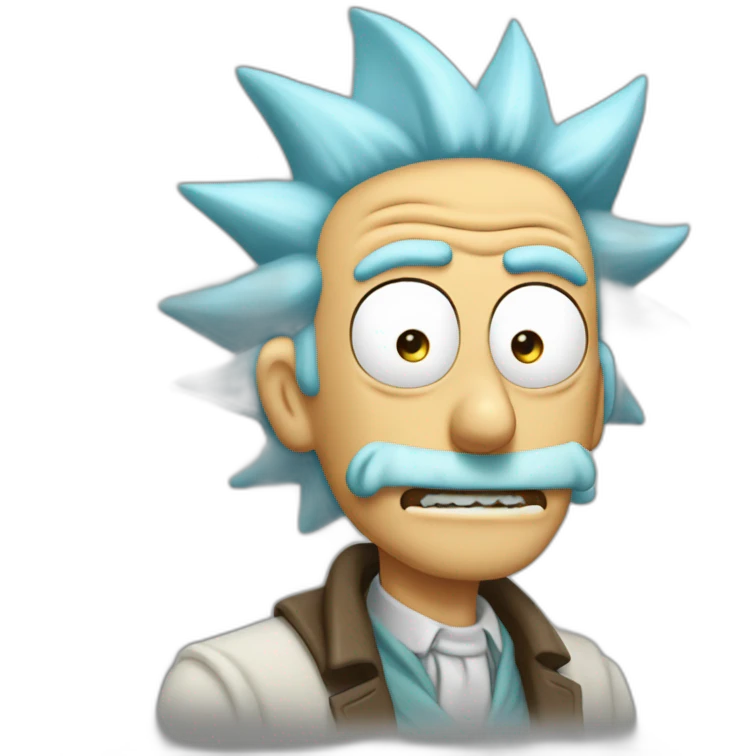 Rick sanchez doigts d honneur emoji