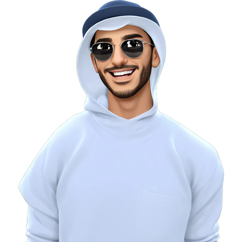 smiling boy with hat outdoors emoji