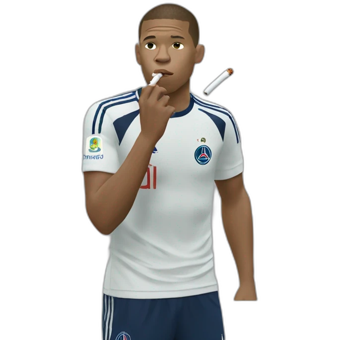 mbappé smoke cigarets emoji