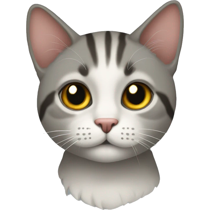 Серый кот emoji