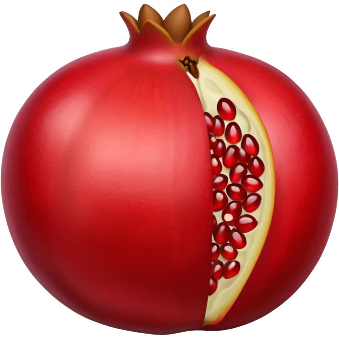 i want to create an emoji of pomegrenate open  emoji