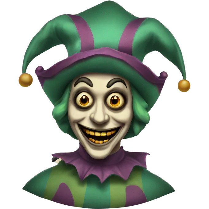 vintage scary jester  emoji