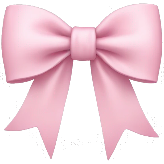 bow in light pink emoji