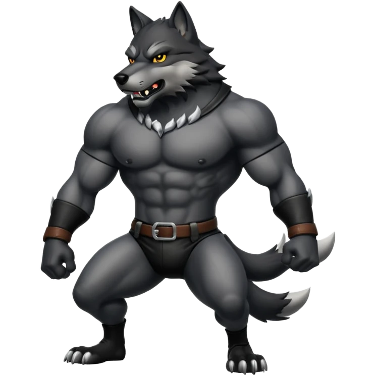 Leather kink wolf emoji