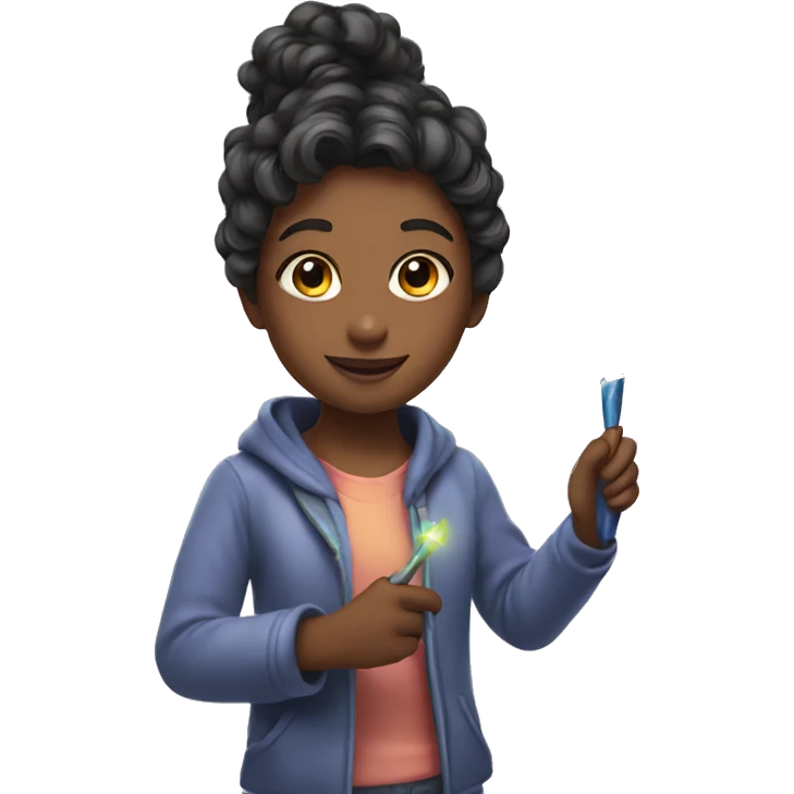 girl with magic wand emoji