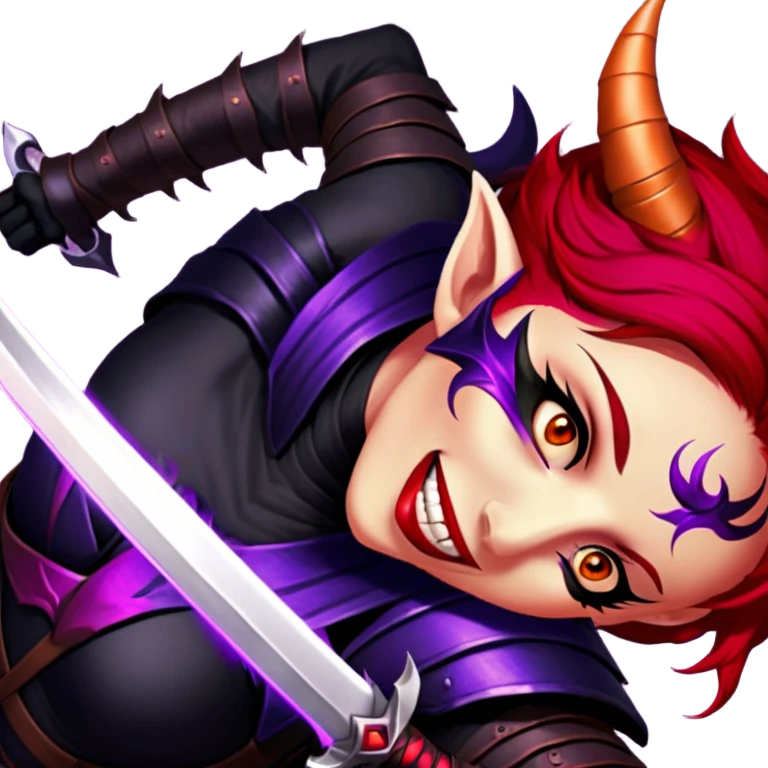 Demon-Horned Warrior emoji