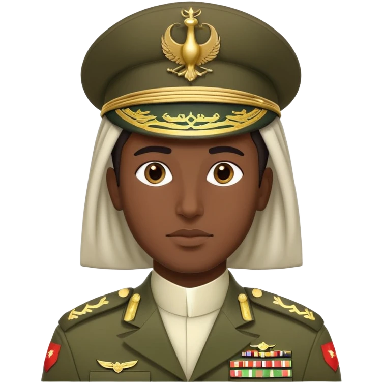 Saudi Arabian soldier in traditional military uniform emoji
